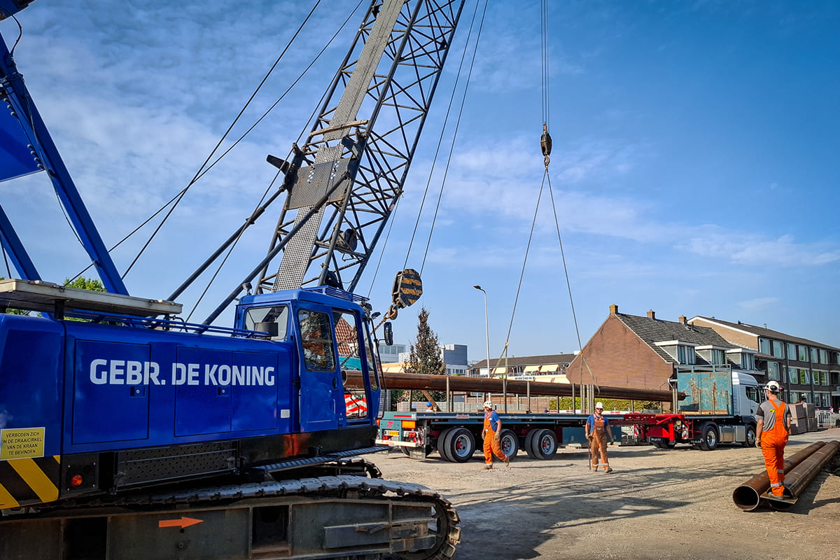 Fundamentrohre mit Grundplatte - Projekt Boskoop