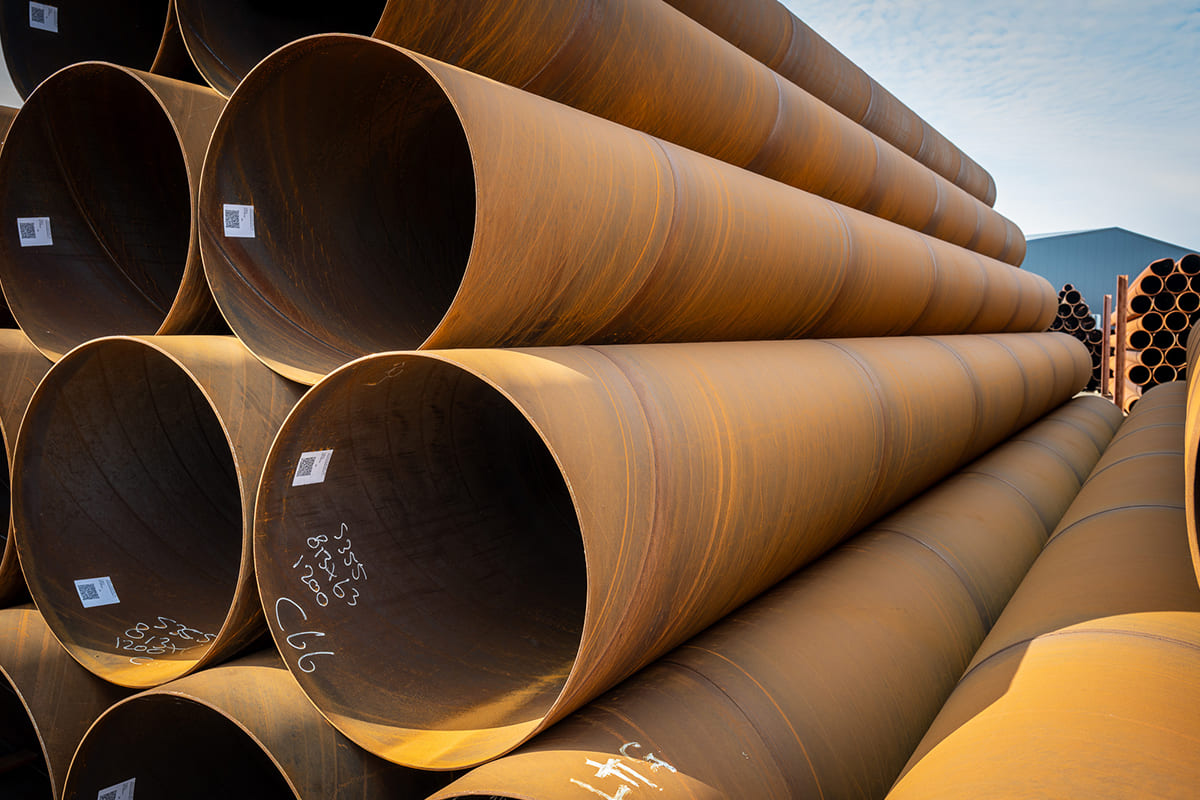 2 Spiralgeschweißte Rohre Ø 813,0 x 6,30 millimeter