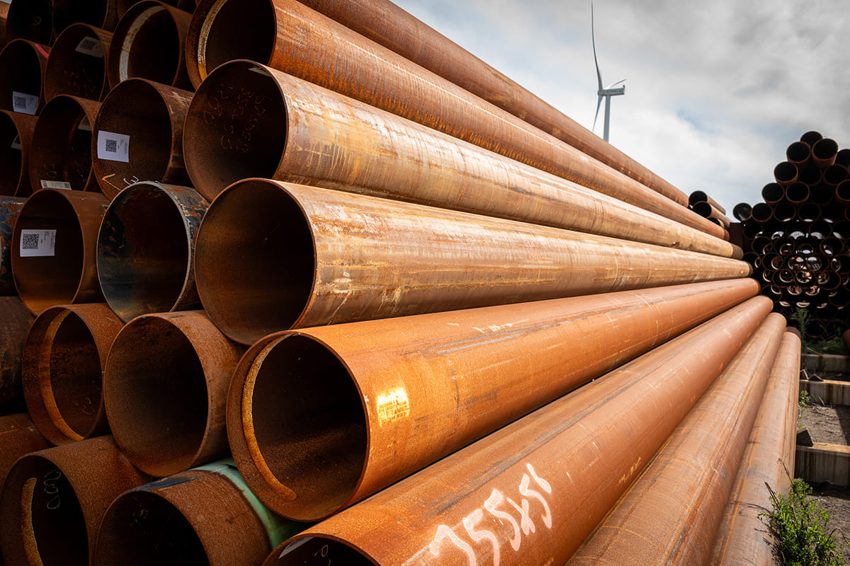 Stahlrohrpfahler Ø 355,6 x 5,60 mm